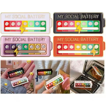 My Social Battery Pin — El pin que te entiende cuando nadie más lo hace 🔋